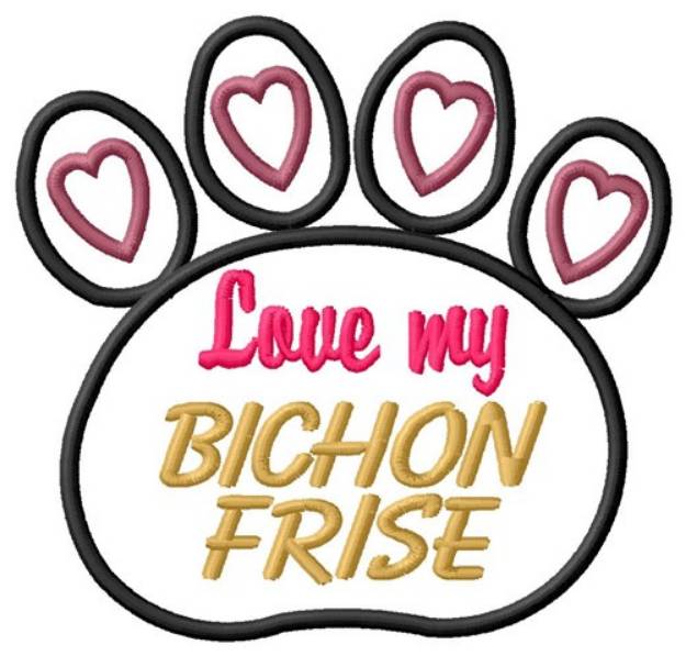 Picture of Bichon Frise Machine Embroidery Design