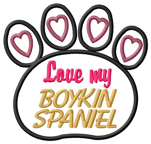 Boykin Spaniel Machine Embroidery Design