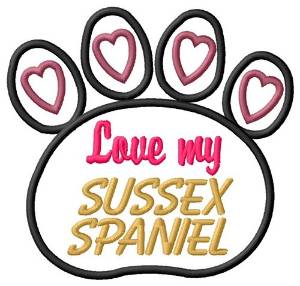 Picture of Sussex Spaniel Machine Embroidery Design