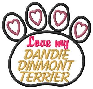 Picture of Dandie Dinmont Terrier Machine Embroidery Design