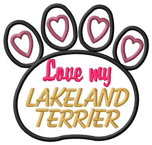 Lakeland Terrier Machine Embroidery Design