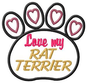 Picture of Rat Terrier Machine Embroidery Design