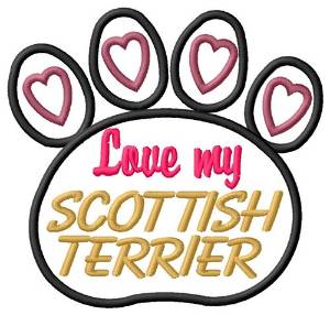 Picture of Scottish Terrier Machine Embroidery Design