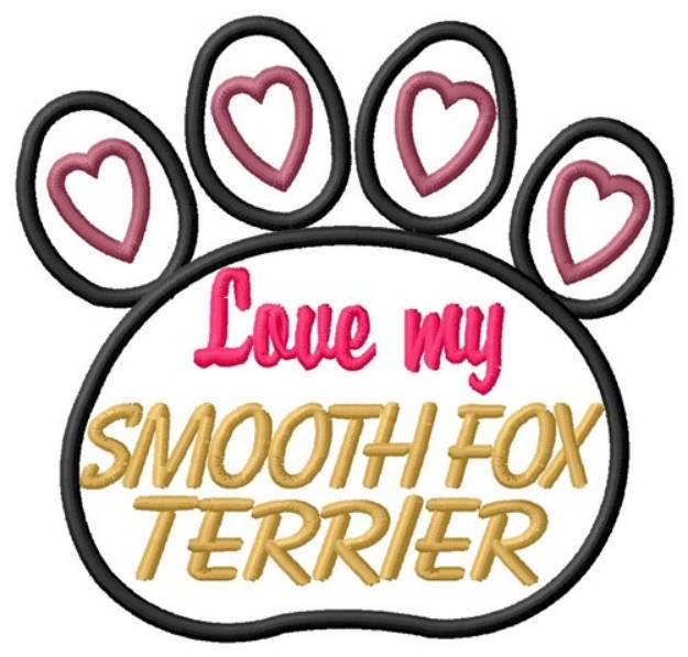 Picture of Smooth Fox Terrier Machine Embroidery Design