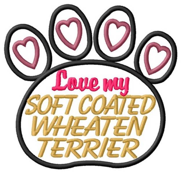 Picture of Soft Coated Wheaten Terrier Machine Embroidery Design