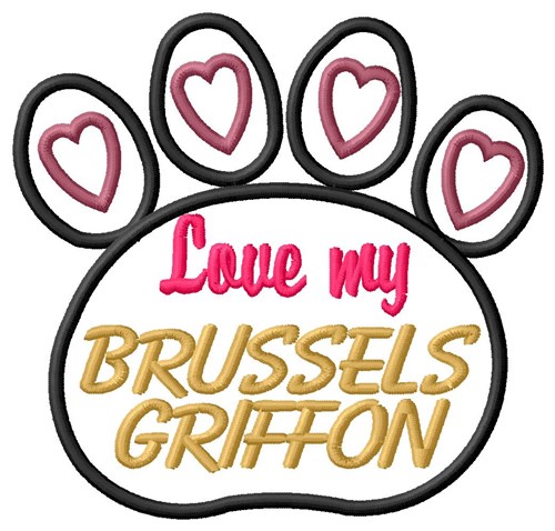 Brussels Griffon Machine Embroidery Design