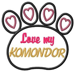Picture of Komondor Machine Embroidery Design