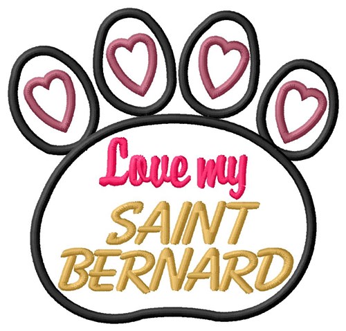 Saint Bernard Machine Embroidery Design