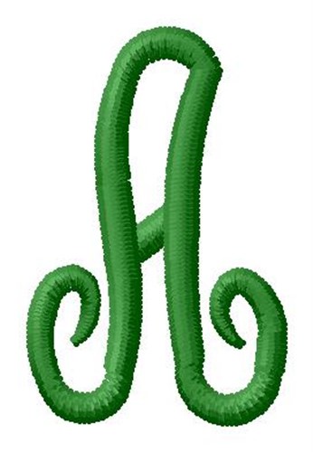 Laurel Monogram Alphabet A Machine Embroidery Design