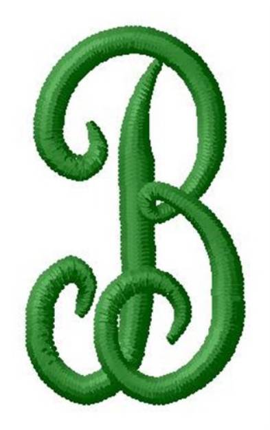 Picture of Laurel Monogram Alphabet B Machine Embroidery Design