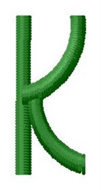 Picture of Laurel Wreath Monogram k Machine Embroidery Design