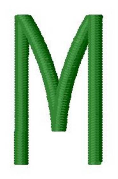 Picture of Laurel Wreath Monogram m Machine Embroidery Design