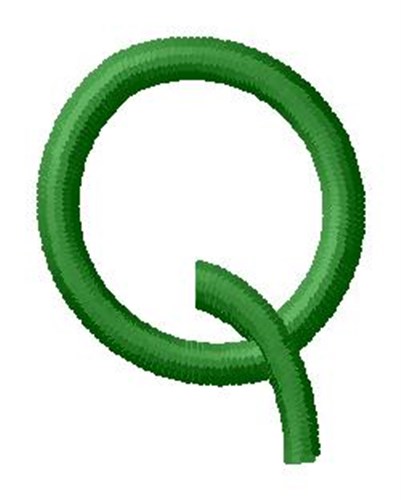 Laurel Wreath Monogram q Machine Embroidery Design