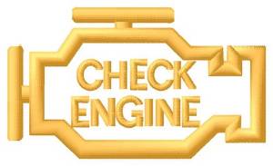 Picture of Check Engine Light Machine Embroidery Design