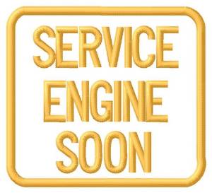 Picture of Service Engine Soon Light Machine Embroidery Design