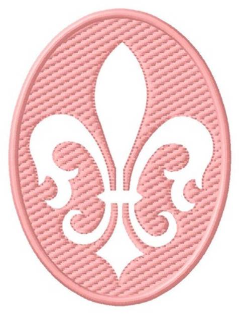 Picture of Embossed Fleur de Lis Machine Embroidery Design