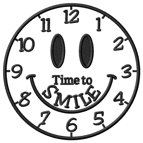 Time To Smile Machine Embroidery Design