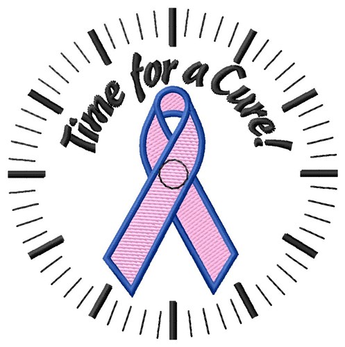 Time For A Cure Machine Embroidery Design