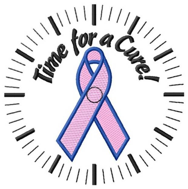 Picture of Time For A Cure Machine Embroidery Design