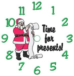 Picture of Time For Presents Machine Embroidery Design