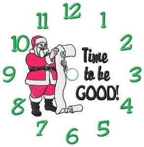 Picture of Time To Be Good Machine Embroidery Design