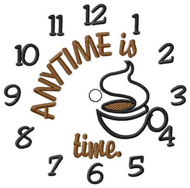Picture of Anytime Coffee Time Machine Embroidery Design