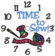 Picture of Time To Sew Clock Machine Embroidery Design