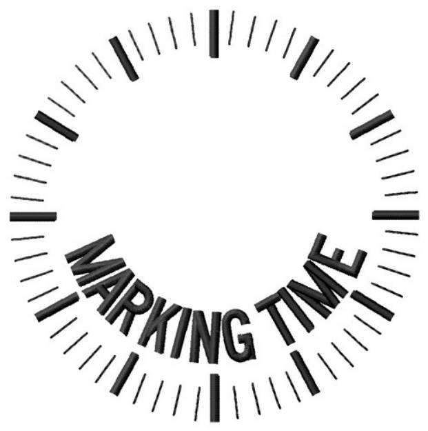 Picture of Marking Time Machine Embroidery Design