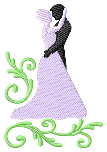 Bride & Groom Machine Embroidery Design