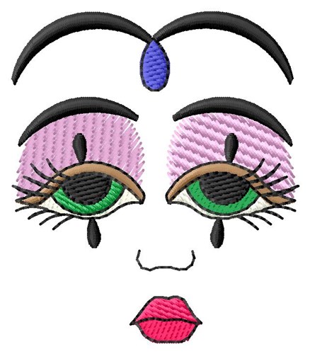 Jester Face Machine Embroidery Design