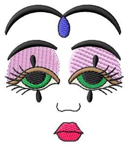 Picture of Jester Face Machine Embroidery Design