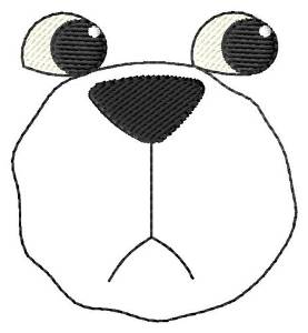 Picture of Teddy Face Machine Embroidery Design