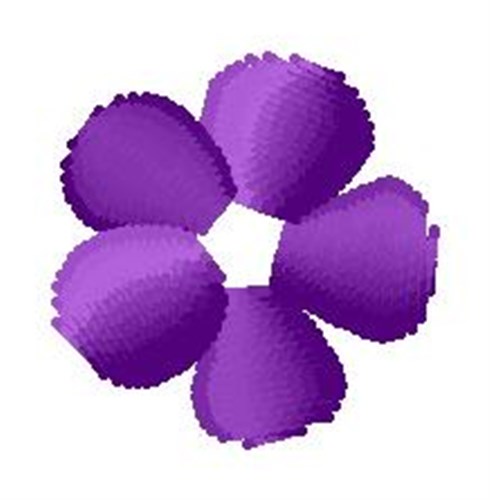 Purple Flower Machine Embroidery Design