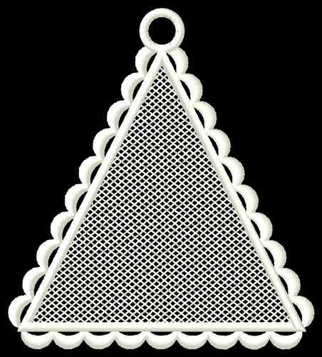 FSL Blank Triangle Ornament Machine Embroidery Design