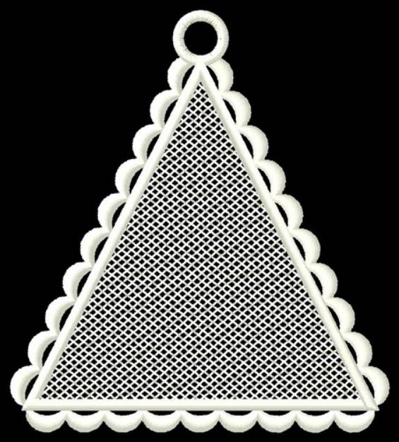 Picture of FSL Blank Triangle Ornament Machine Embroidery Design