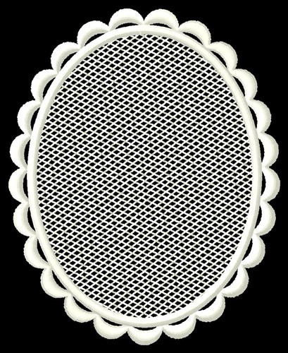 FSL Blank Oval Machine Embroidery Design