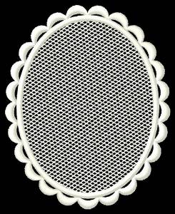 Picture of FSL Blank Oval Machine Embroidery Design