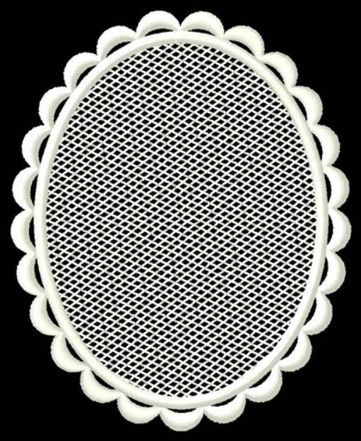 Picture of FSL Blank Oval Machine Embroidery Design