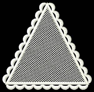 Picture of FSL Blank Triangle Machine Embroidery Design