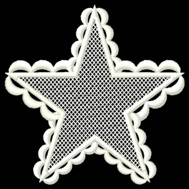 Picture of FSL Blank Star Machine Embroidery Design