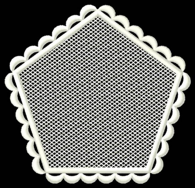 Picture of FSL Blank Pentagon Machine Embroidery Design