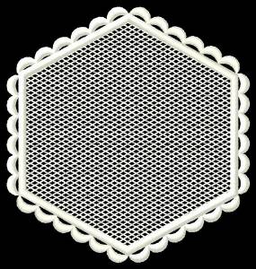 Picture of FSL Blank Hexagon Machine Embroidery Design