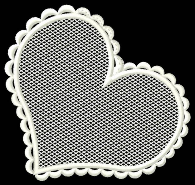 Picture of FSL Blank Heart Machine Embroidery Design