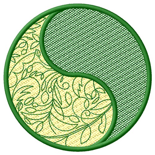 FSL Yin Yang Machine Embroidery Design