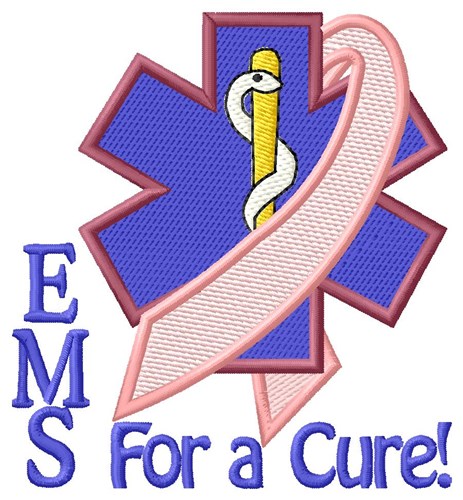 EMS For a Cure Machine Embroidery Design