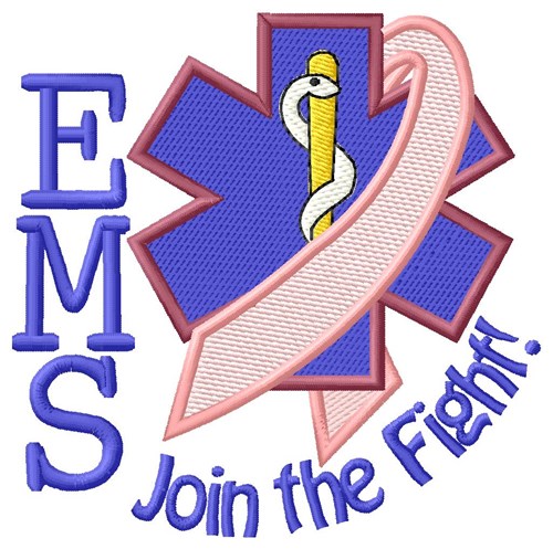 EMS Join the Fight Machine Embroidery Design