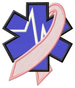 Picture of Heartbeat Ribbon Machine Embroidery Design