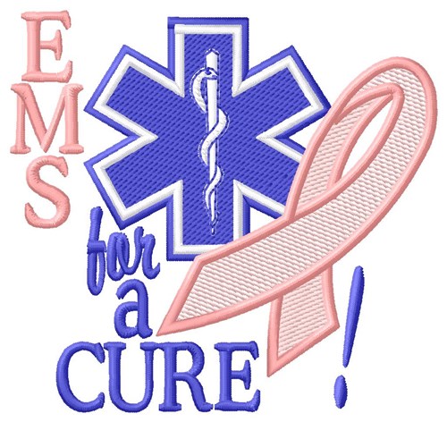 EMS For a Cure Machine Embroidery Design