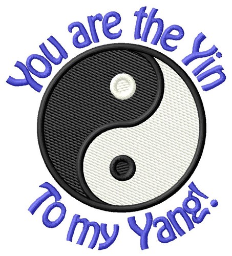 Yin to My Yang Machine Embroidery Design
