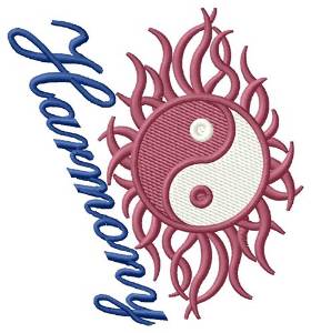 Picture of Harmony Yin Yang Machine Embroidery Design